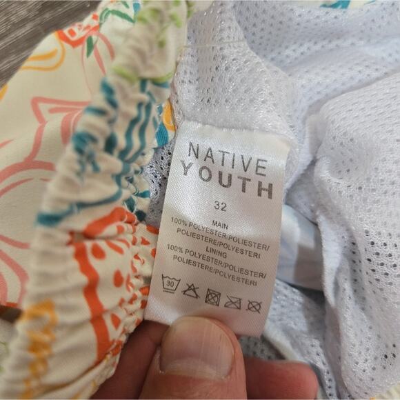 NATIVE YOUTH Mens Tropical Print Shorts - Multicolor - Picture 9 of 14
